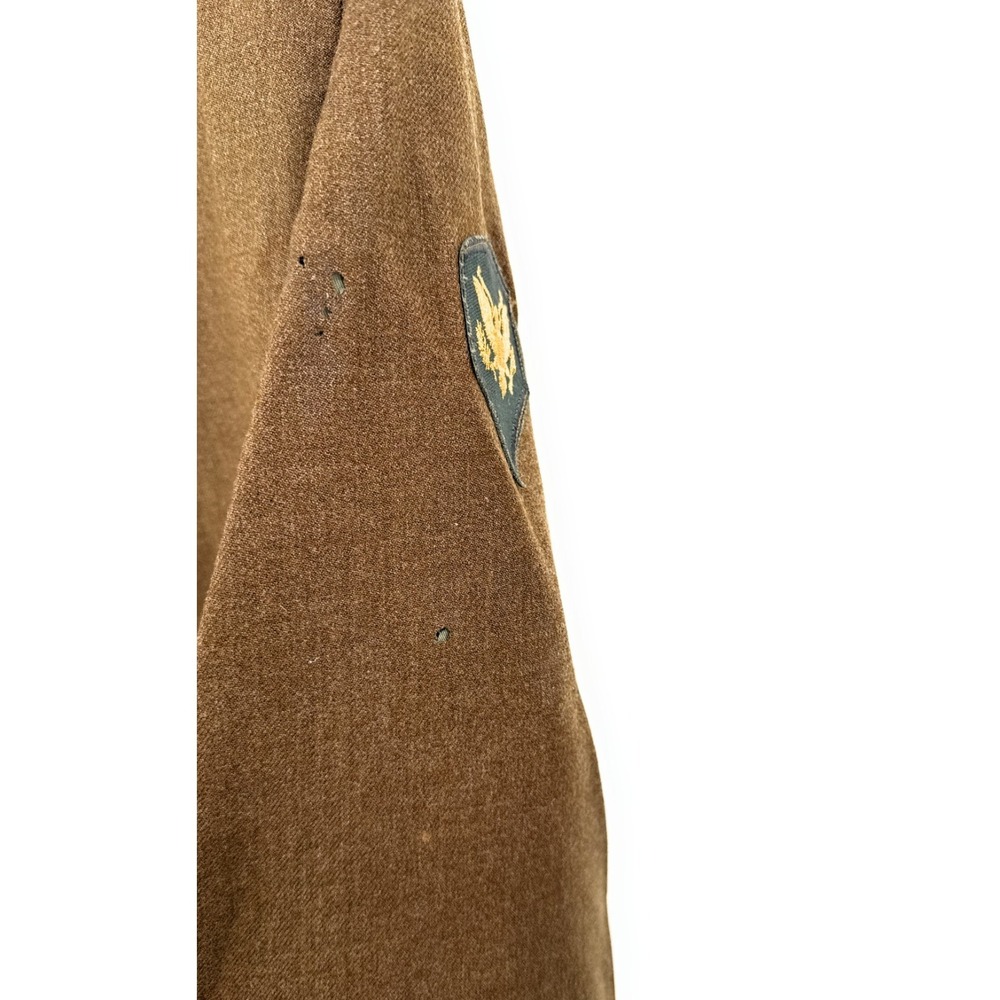 WWII 7th Army Specialist Coat Jacket Brown - Picture 6 of 8